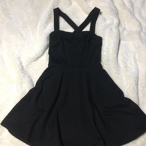 Forever 21 Classic Black Skater Dress US S